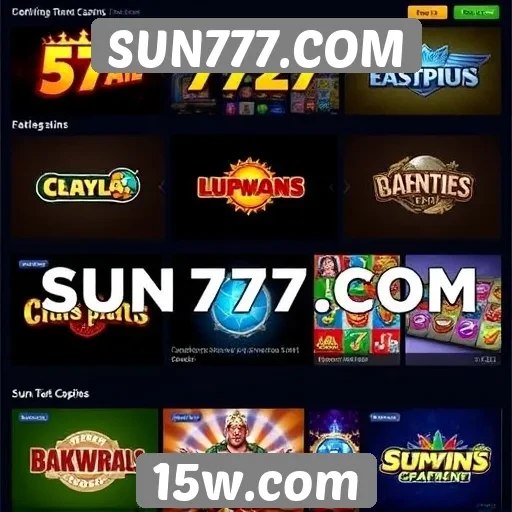 Análise das opções de jogos disponíveis em SUN777